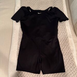 Nike One Black Short Sleeve Romper